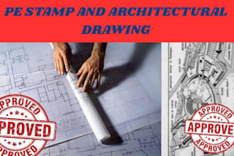 deliver pe stamped architectural, structural, and mep plans for city permits