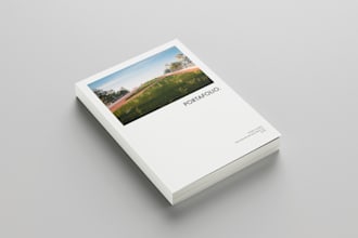 design a portfolio layout and mockup