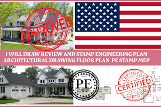 civil engineer, USA pe stamp, california stamp, florida stamp for city permit