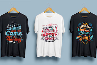 design a modern tshirt with stylish typography for your brand