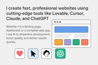 website using lovable,claude,cursor,chat gpt