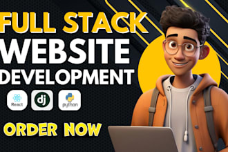 develop full stack web app website PHP laravel react python django nextjs mearn