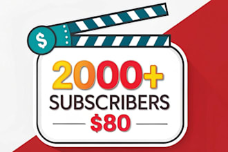grow organic 2000 youtube followers fast