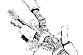 draw custom stylized digital art and designs