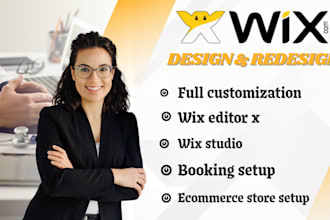 design and redesign wix website wix booking wix studio wix editor x sales funnel