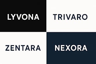 design a clean and modern wordmark logo for your brand