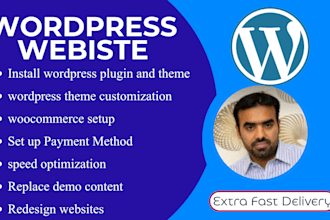 install wordpress theme, plugins and wordpress theme customizations