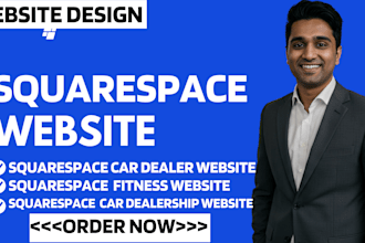 design a responsive squarespace car dealer website or squarespace redesign