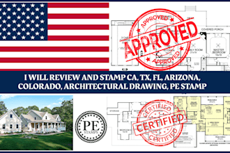 provide pe sealed drawings for residential, commercial, and USA city permit