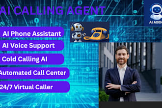 develop ai calling agent for customer support and sales, ai colding calling
