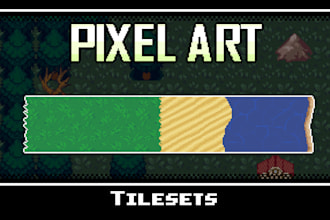 design seamless pixel art tilesets and environment assets