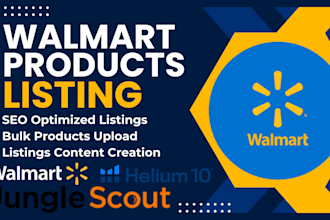 do walmart listing, list products on walmart marketplace and optimize them