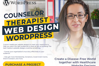 design therapy website, mental health, wellness counseling website redesign