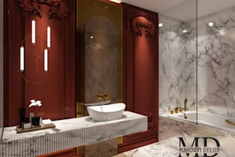 design luxury bathroom and wc interiors