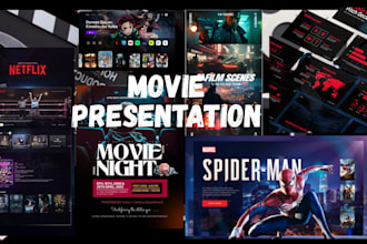design power point presentation, film pitch deck for movies and tv presentation