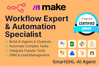build and fix workflow automation with n8n, ghl, or make