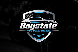 do modern auto detailing, auto repair, automotive logo and any graphics design