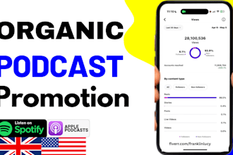 professional promote global apple spotify podcast promotion to increase ratings