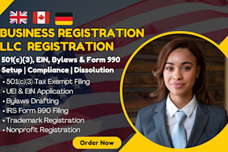 dissolve nonprofit llc registration, file 501c3 tax exempt, bylaws, ein form 990