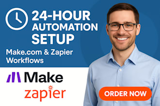 setup make com automation made com automation in 24hrs