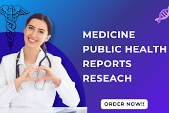 write well researched content on medical and public health topics