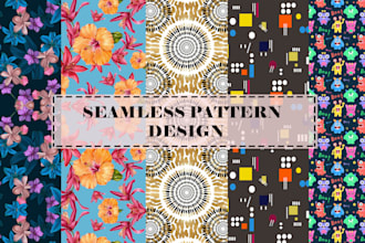 design seamless pattern for fabric