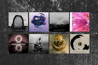 design an abstract and atmospheric album cover