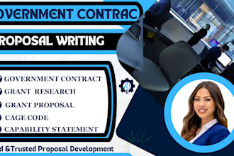 research and write winning bid proposals, government contracts, grants, and lmia