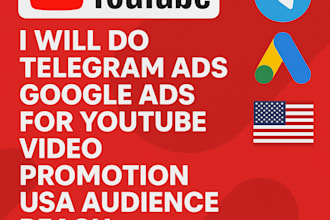 do telegram ads google ads for youtube video promotion USA audience reach