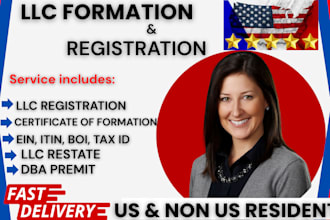 do llc registration, llc creation, dba permit, boi, ein  number, tax id from irs