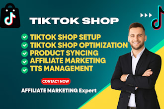 manage tiktok shop, affiliate program, and tiktok ads