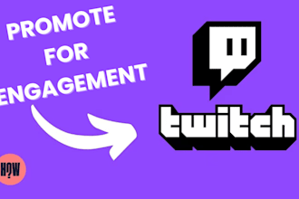 promote your twitch livestream, do twitch kick channel promotion, twitch viewers