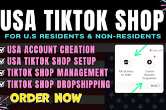 mange USA tiktok shop USA tiktok account USA primary business representative