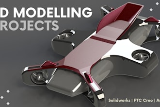 do product designig, 3d modeling, simulation in solidworks, PTC creo