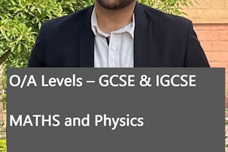 teach o and a levels maths and physics for gcse and igcse