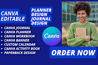 kdp journal design canva ebook, digital planner, low content book formatting