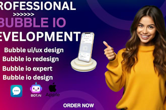 design or redesign your bubble io website with expert bubble io dev and figma