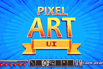 create pixel art UI, hud elements, and game icons
