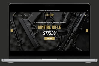 build gun website gun shopify store ammunition gun website military gun website