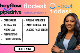 set up and automate your email marketing using vbout, pipedrive, activecampaign