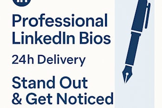 write a professional linkedin bio or about me section that stands out