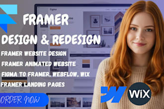 design framer website figma landing page wix, webflow, figma to framer webflow
