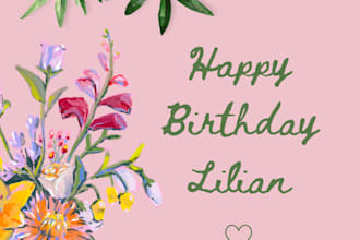 create a personalized birthday card with canva