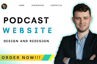 music website, artist website, record label website, podcasts, podcast website,