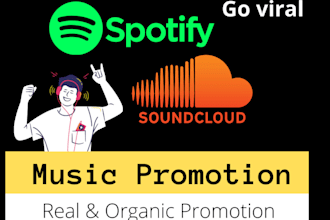 do best organic and promote your soundcloud music  tracks to 5 million follower