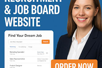 create recruitment website, job board, staffing agency site