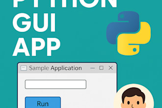 build a custom desktop app in python with a simple gui