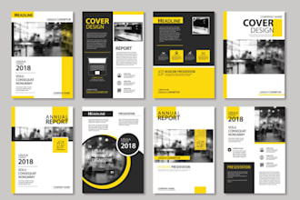 create corporate brochure or product catalog design for print and digital