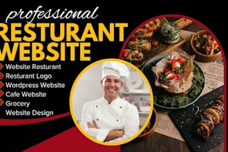 design a stunning restaurant cafe food website online food ordering  wordpress