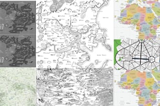 map design vector map illustration 3d isometric fantasy map maker cartography